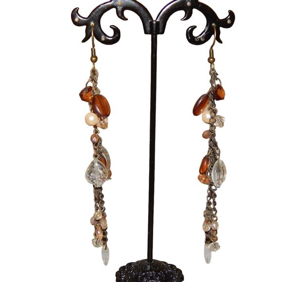 BoHo Hippie Gypsy Dangle Earrings - Picture 1 of 7